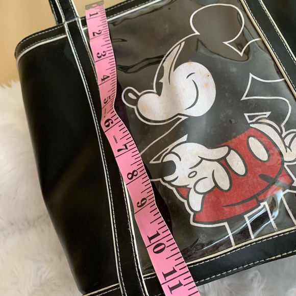VINTAGE DISNEY Mickey Mouse black bag with sequins accents (behind plast… - Picture 10 of 15